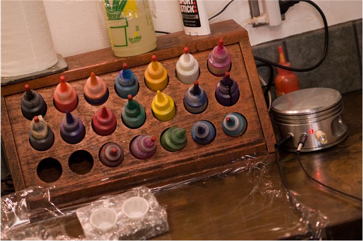 Picture Of Different Inks In A Tattoo Shop