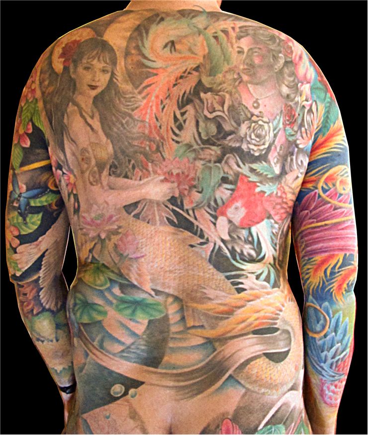 Picture Of Full Body Suit Tattooed