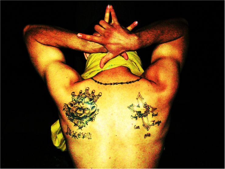Picture Of Latin Kings Gang Member With Tattoos