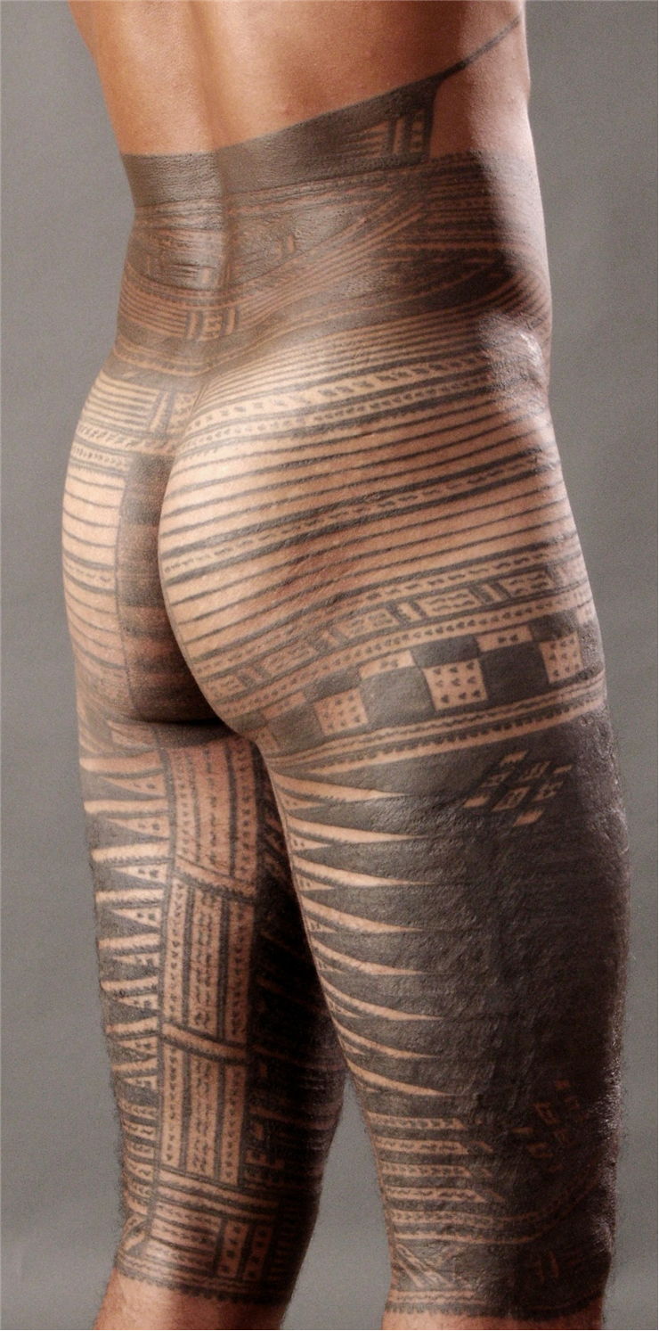 Picture Of Traditional Samoan Male Tattoo