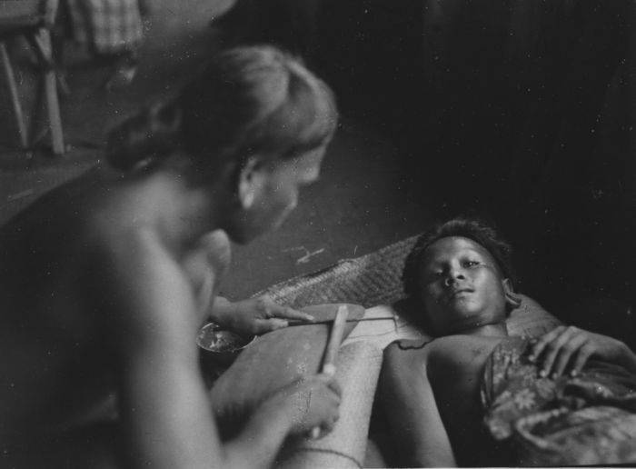 Picture Of Traditional Tattooing Among The Dayak People
