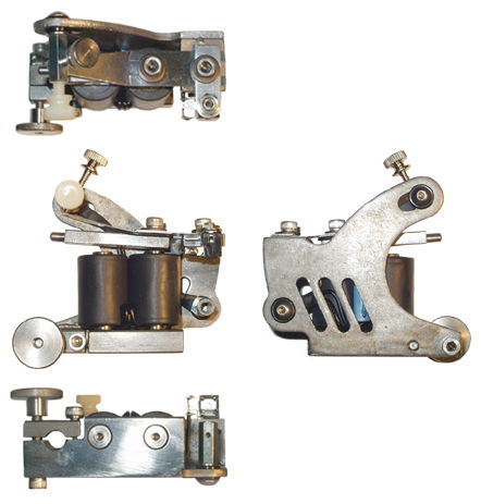 Picture Of Traditional Two Coil Tattoo Machine
